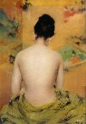 William Merritt Chase Back of body oil painting